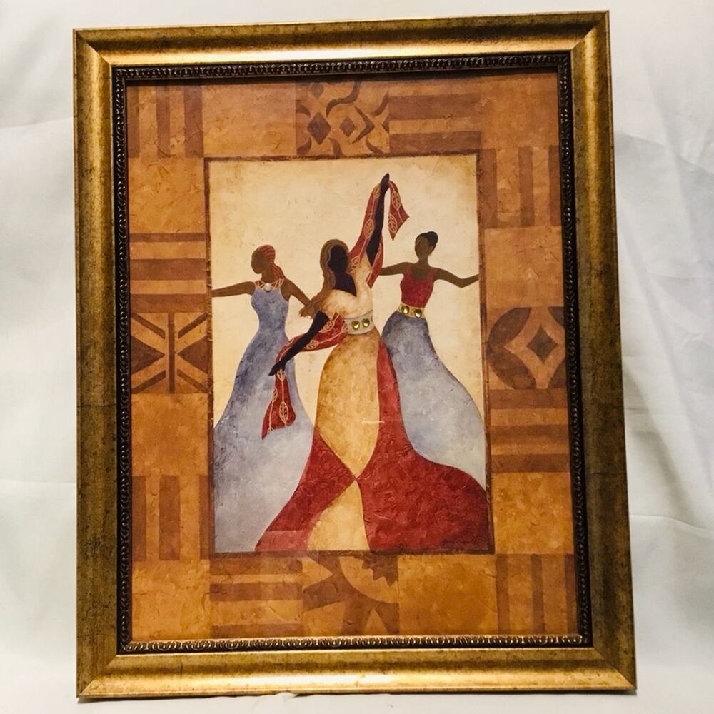 Framed Art Print - Dancing Women